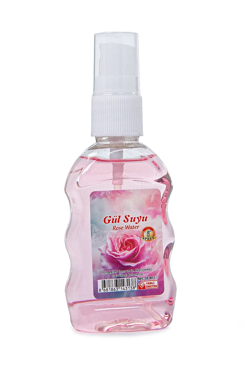 Doğal Gülsuyu Sprey 50 ml – %100 Saf Gül Suyu Yüz ve Cilt Bakımı İçin - 3