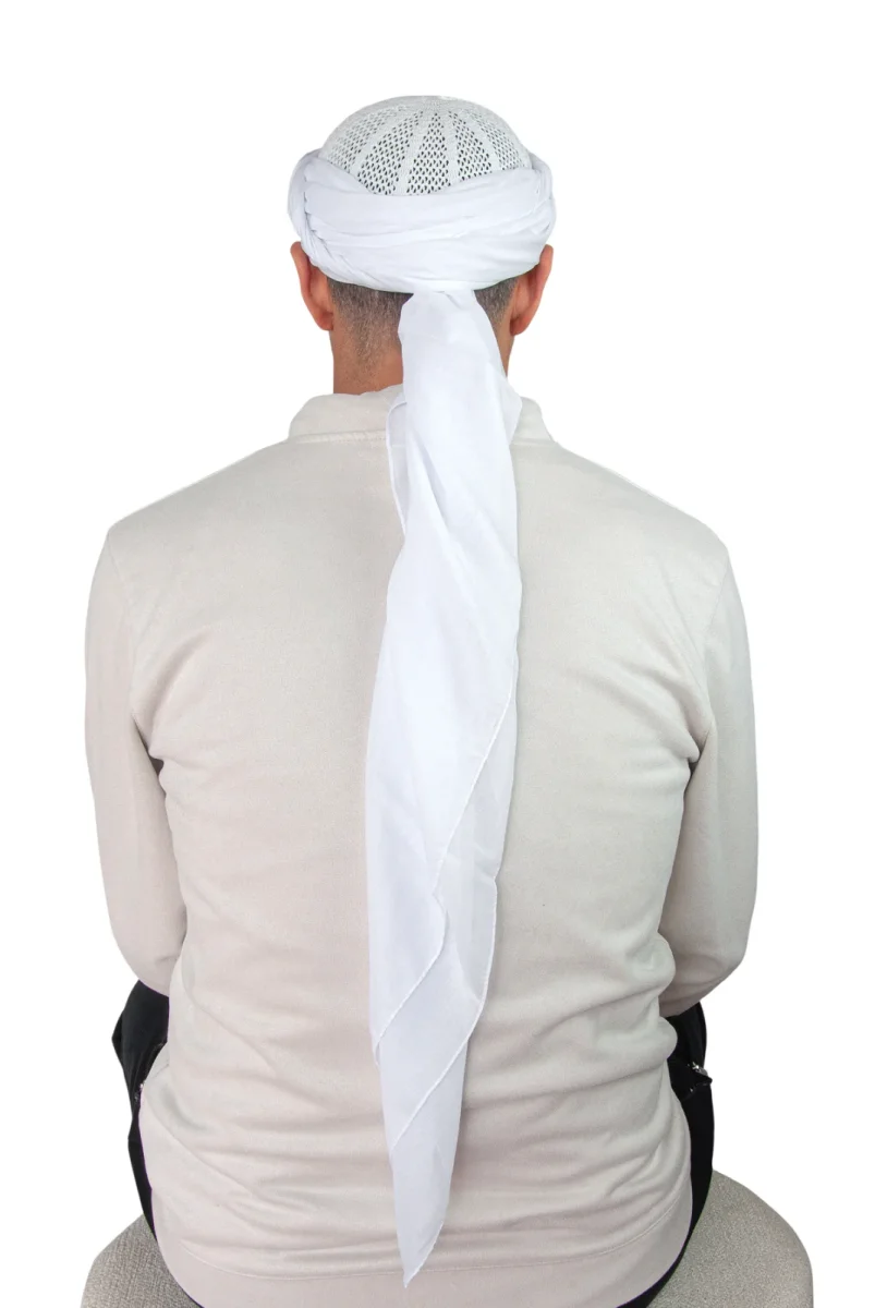 Dolama Sarık Bezi Beyaz Renk - 140 X 140 cm - 4