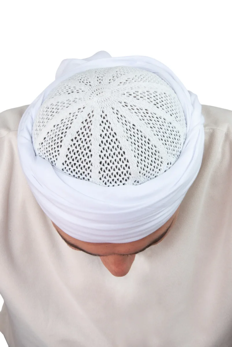 Dolama Sarık Bezi Beyaz Renk - 140 X 140 cm - 5