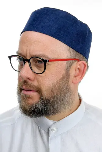 Domed Hard Molded Cap - Navy Blue - ihvanonline (1)