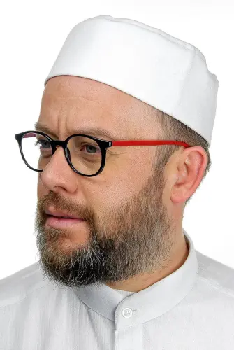 Domed Hard Molded Cap - White - ihvanonline (1)