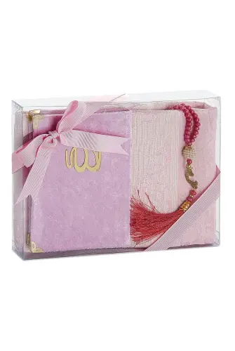 Dowry Prayer Rug Set Luxury Worship Set - Pink Color - ihvanonline (1)