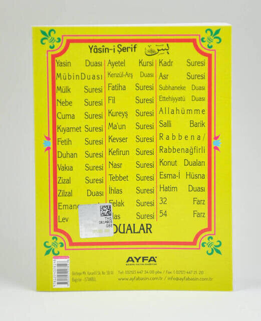 Economic 41 Yasin Book - Cep Boy - 192 Pages - Ayfa Publishing House - Mevlid Gift - 3
