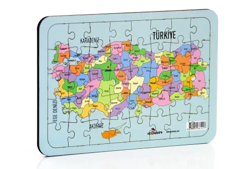 Eğitici Ahşap Türkiye İller Haritası Yapboz - 1