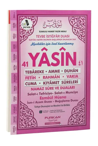 Ekonomik 41 Yasin Kitabı Orta Boy 80 Sayfa Pembe Renk Mevlid Hediyeliği 