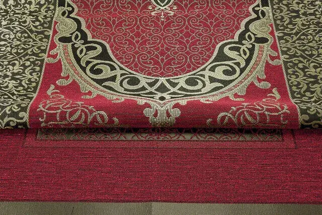 Ekonomik Osmanlı Tafta Seccade - 0150 - Bordo - 3