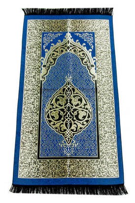 Ekonomik Osmanlı Tafta Seccade - 0150 - Lacivert Renk 