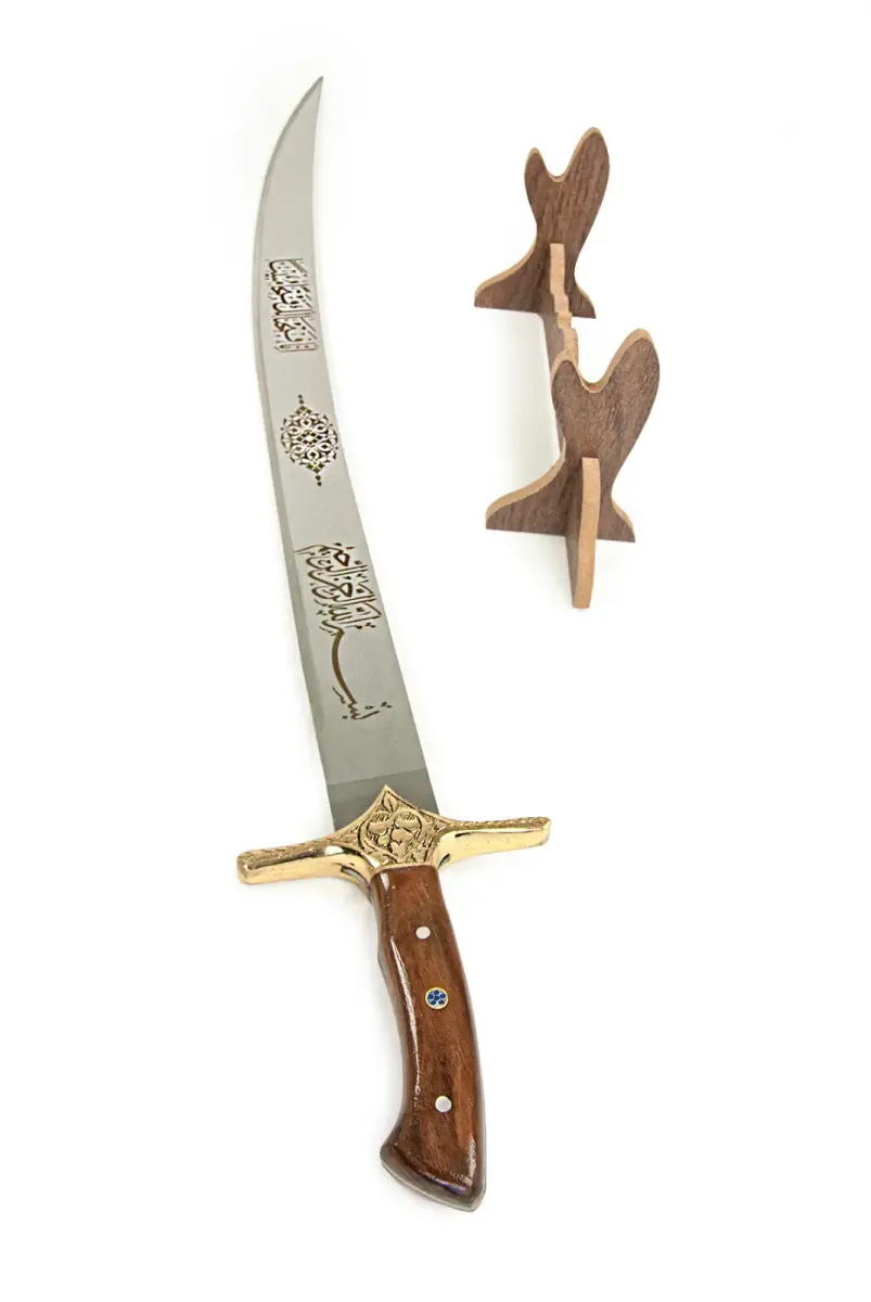El Yapımı Hediyelik Dekoratif Türk Kılıç 90 cm - 6