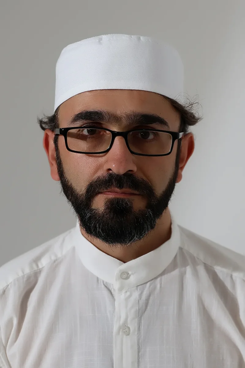 Elif Vav Nakışlı Kalıp Namaz Takkesi - Beyaz - 6