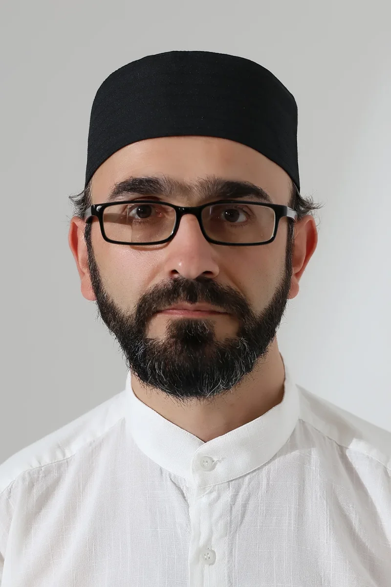 Elif Vav Nakışlı Kalıp Namaz Takkesi - Siyah - 4