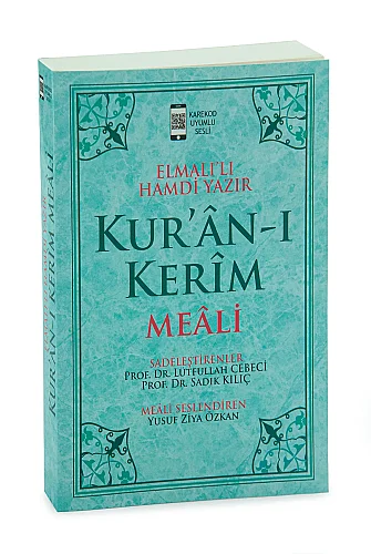 Elmalılı Hamdi Yazır Kuranı Kerim Meali Büyük Yazılı Karekodlu Mavi - 1