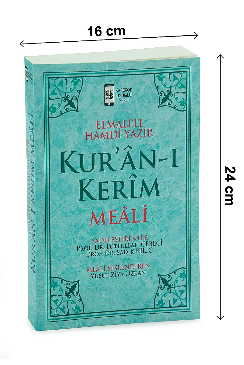 Elmalılı Hamdi Yazır Kuranı Kerim Meali Büyük Yazılı Karekodlu Mavi - 5