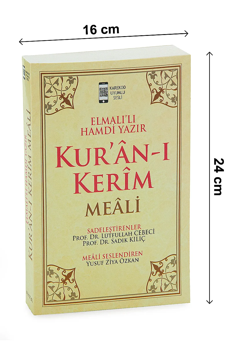 Elmalılı Hamdi Yazır Kuranı Kerim Meali Büyük Yazılı Karekodlu Sarı - 5