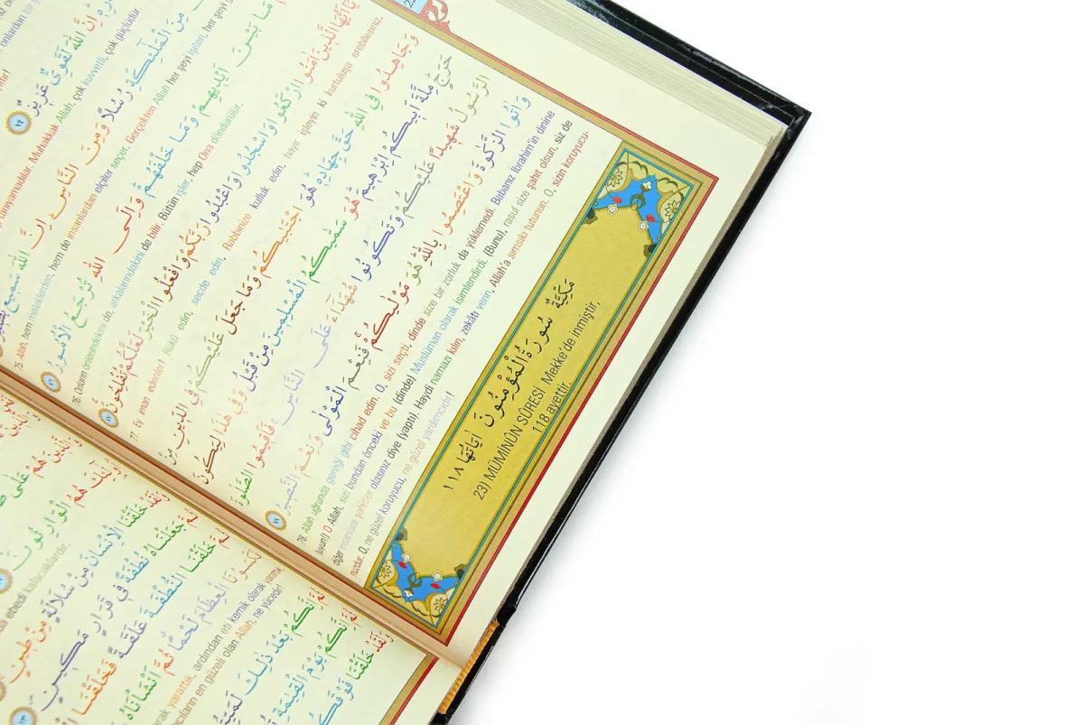 Elmalılı M. Hamdi Yazır Kuranı Kerim ve Yüce Meali (Renkli Kelime Meali, Orta Boy) - 5