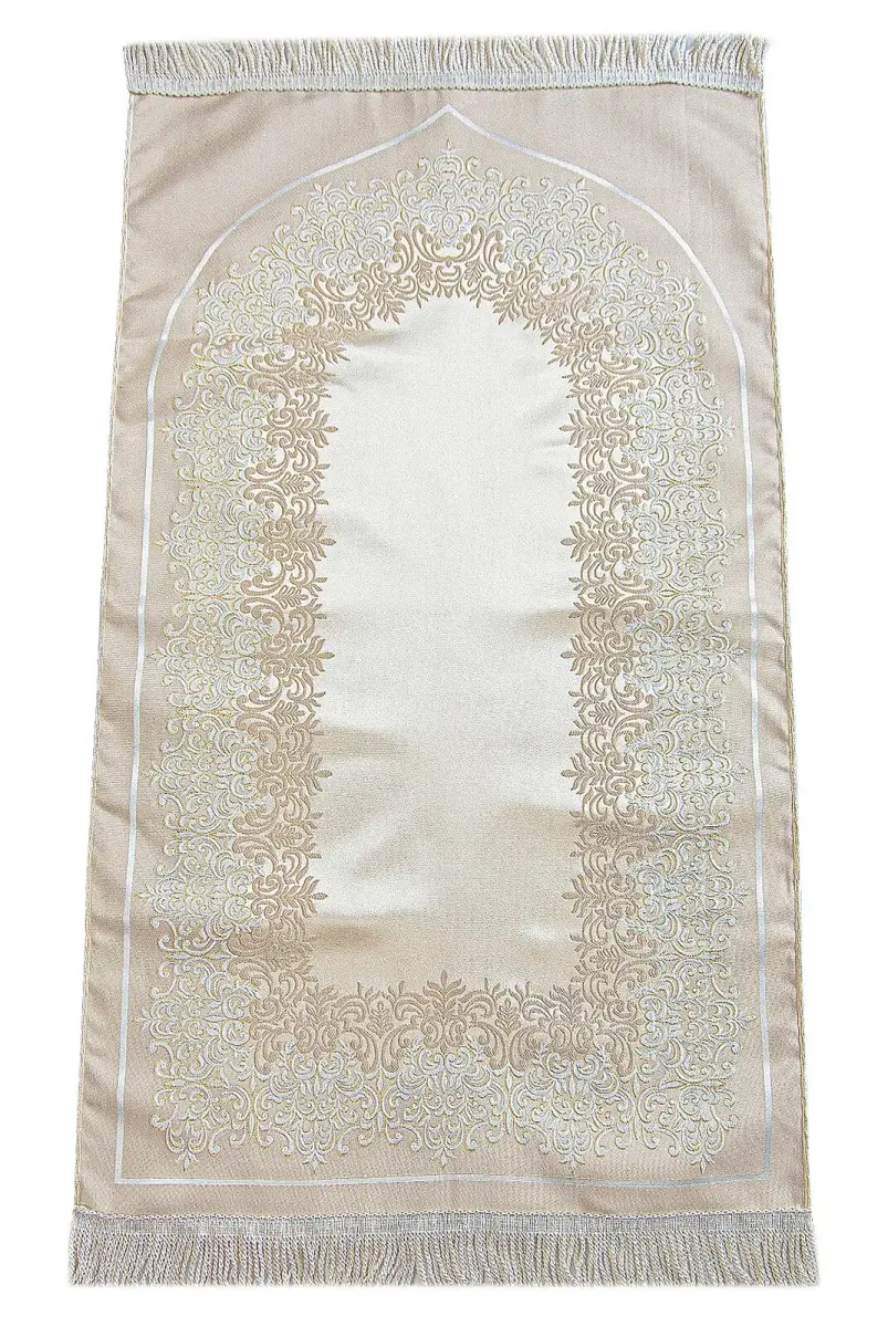 Embroidered Dowry Prayer Rug Set with Box, Groom Bride Bundle Gift Quran Set - 4