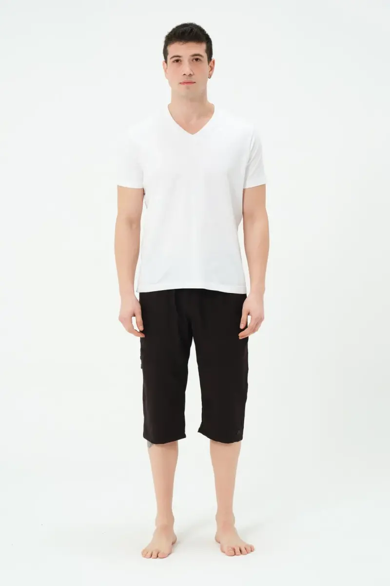 Erkek Büyük Beden Uzun Deniz Şortu 2827-25 Koyu Lacivert - 1