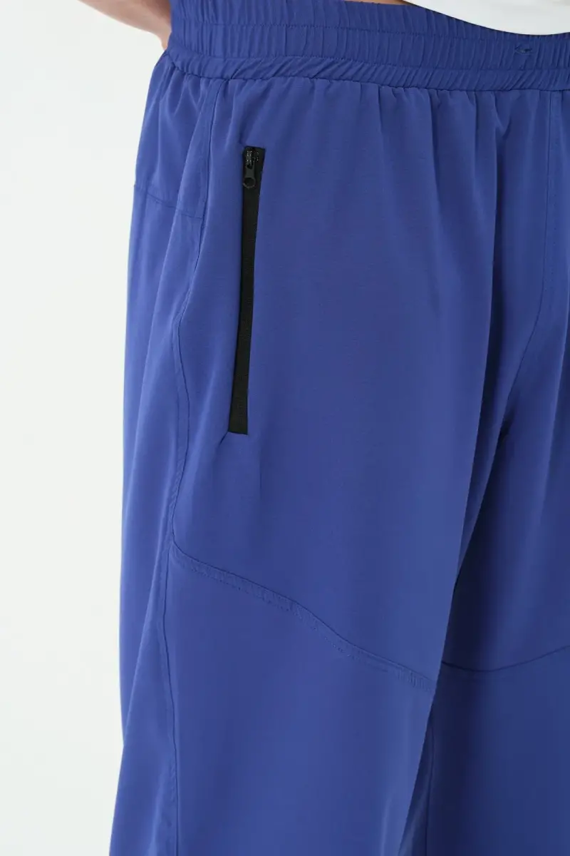 Erkek Büyük Beden Uzun Deniz Şortu 2827-25 Saks - 8