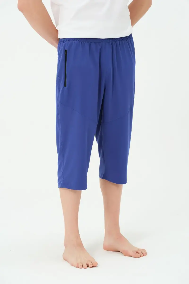 Erkek Uzun Deniz Şortu 2827-25 Saks - 7