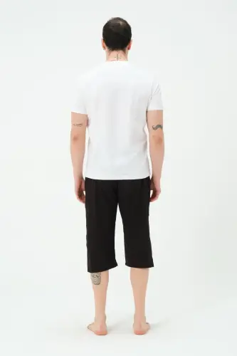 Erkek Uzun Deniz Şortu 2827-25 Siyah - 3