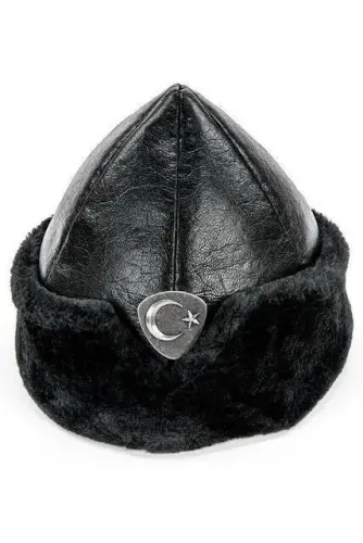 Ertuğrul Börk Şapka - Garson Boy 5-8 Yaş - Siyah Renk - 2029 