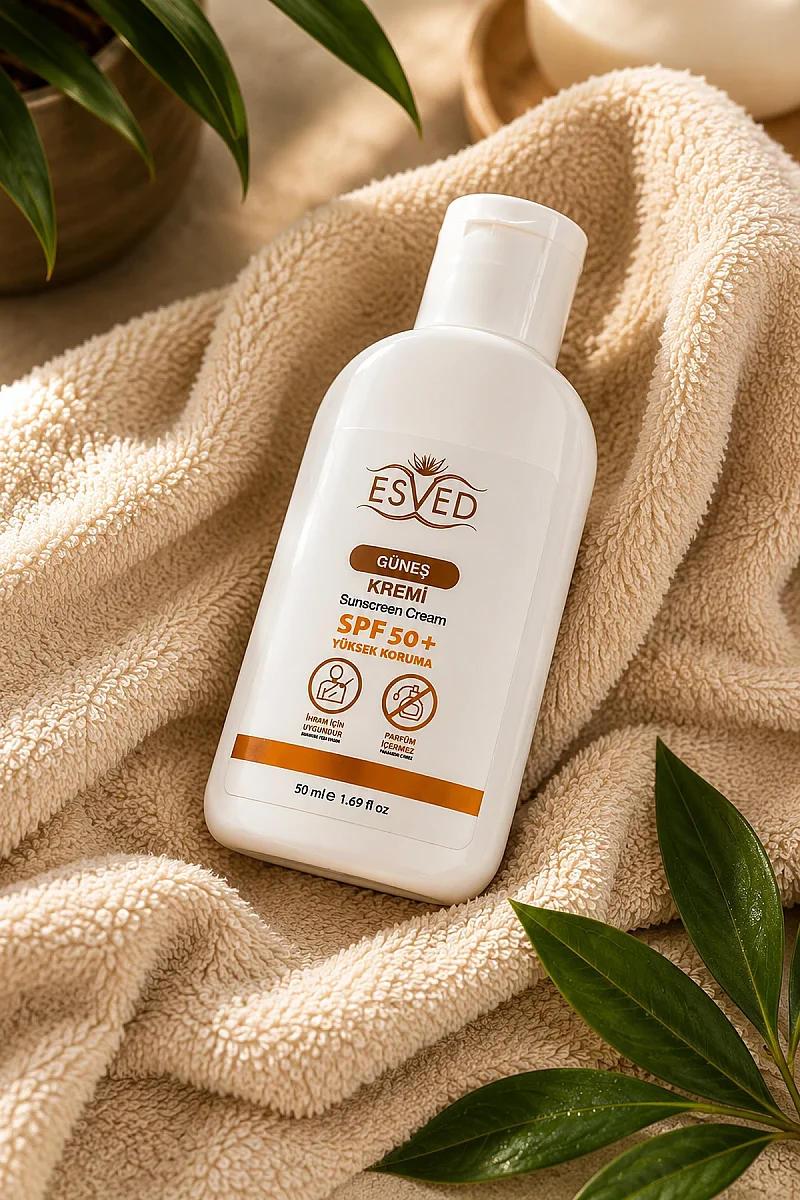 Esved SPF 50+ Alkolsüz İhrama Uygun Yüksek Koruma Güneş Kremi 50 ml - 3