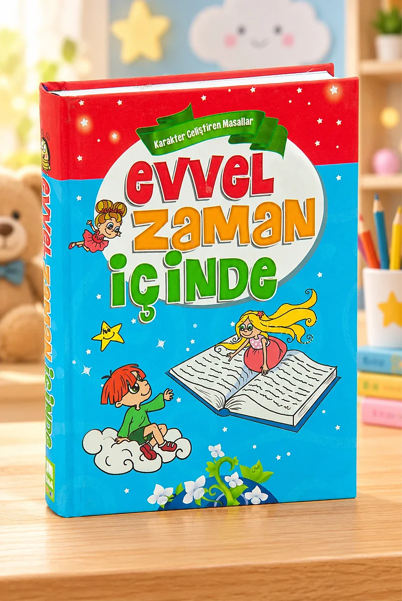 Evvel Zaman İçinde Karakter Geliştiren Masallar Renkli Resimli Ciltli Çocuk Kitabı - 1