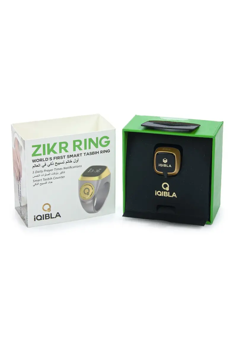 Ezan Okuyan Dijital Yüzük Tesbih Zikirmatik - Gri - 6