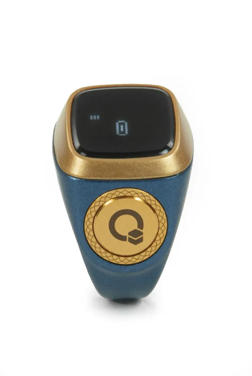 Ezan Okuyan Dijital Yüzük Tesbih Zikirmatik - Mavi - 2