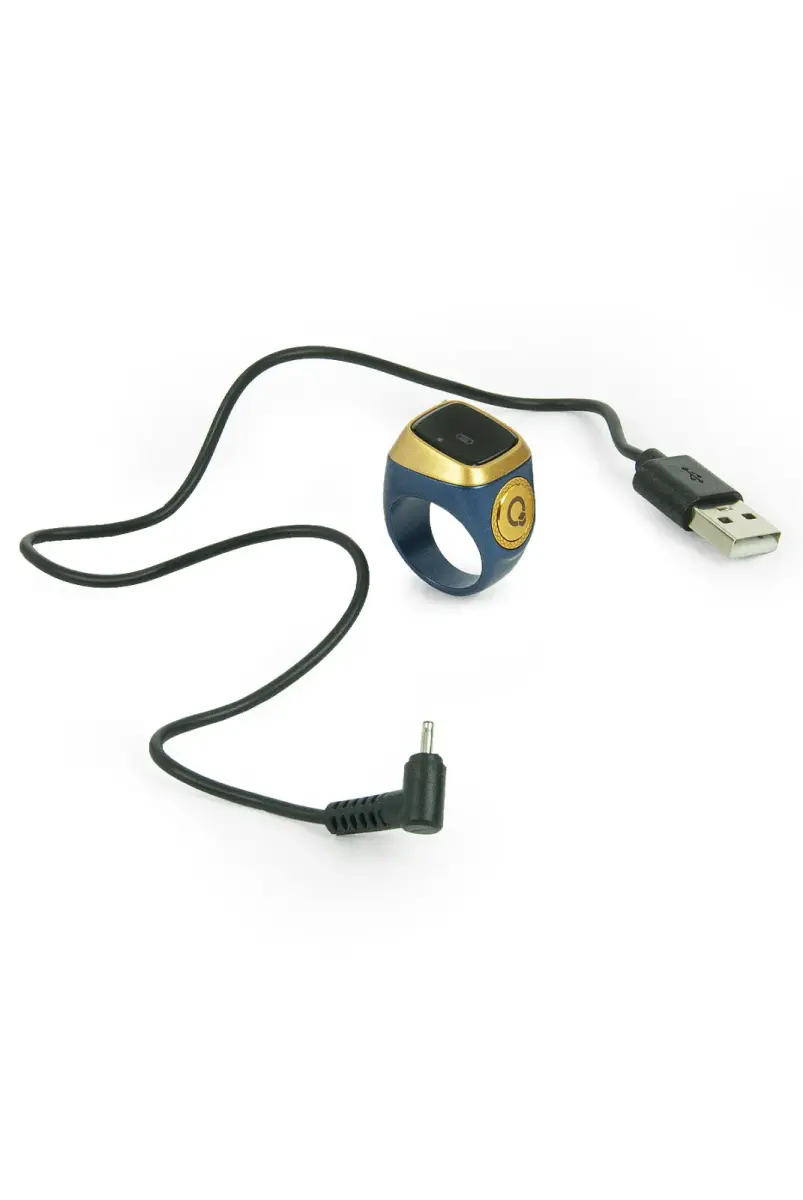 Ezan Okuyan Dijital Yüzük Tesbih Zikirmatik - Mavi - 4