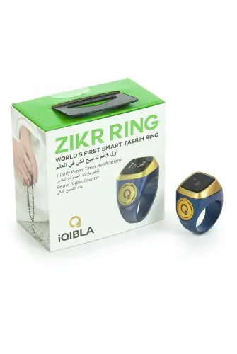 Ezan Okuyan Dijital Yüzük Tesbih Zikirmatik - Mavi - 5