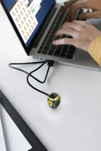 Ezan Okuyan Dijital Yüzük Tesbih Zikirmatik - Siyah - 5