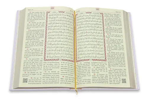 Felemenkçe Mealli Orta Boy Kuranı Kerim Pembe Hollandaca - 3