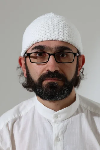 Fındık Desen Orlon Katlamalı Kışlık Namaz Takkesi, Sıcak Tutan Bere Takke Beyaz - 4