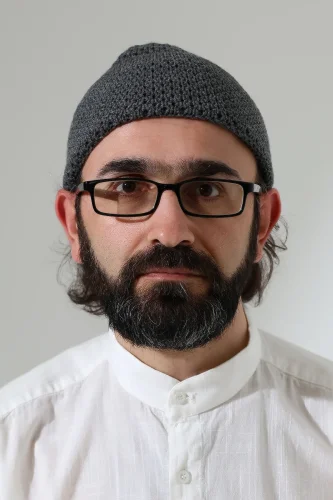 Fındık Desen Orlon Katlamalı Kışlık Namaz Takkesi, Sıcak Tutan Bere Takke Gri - 4