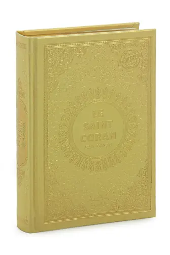 Fransızca Mealli Hafız Boy Termo Deri Kuranı Kerim - Altın 