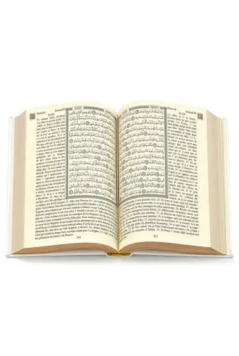 Fransızca Mealli Kuran Seti - Gold Renk - 5