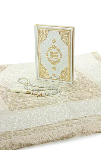 Fransızca Mealli Kuranı Kerim ve Seccade Seti - 4