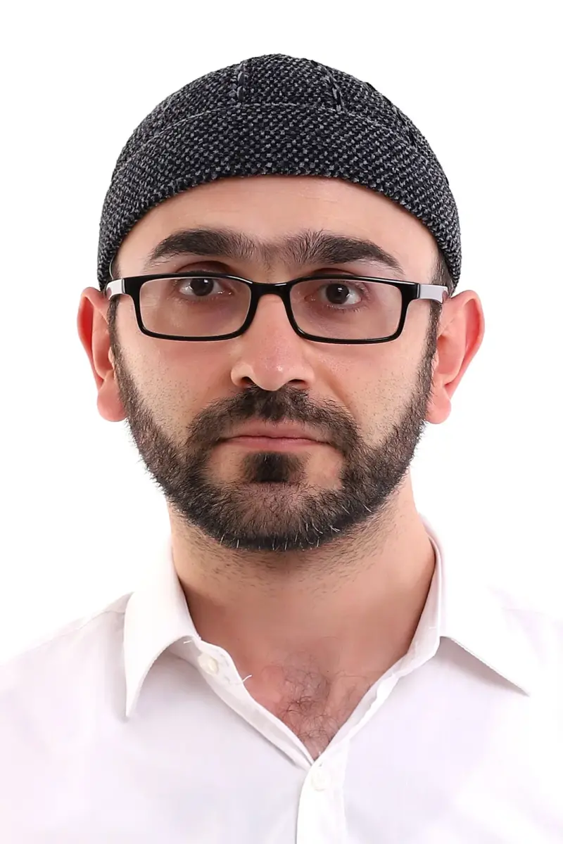 Füme Katlamalı Çift Renk Kışlık Kadife Takke - 3