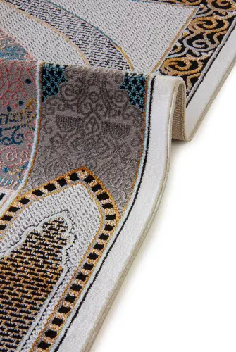 Geleneksel Desenli Hediyelik Halı Tipi Dokuma Seccade Siyah - ihvanonline (1)