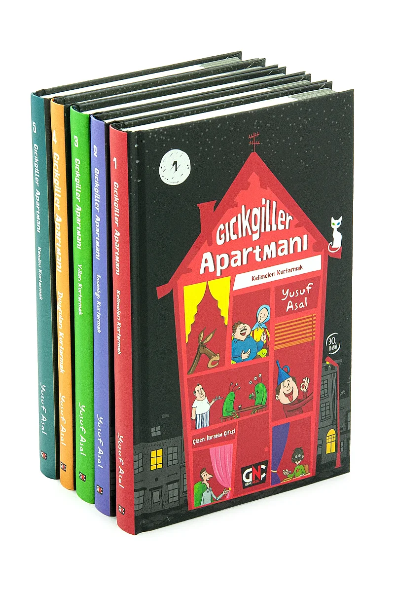 Gıcıkgiller Apartmanı 5’li Kitap Seti Yusuf Asal Çocuk Hikaye Kitabı - 7
