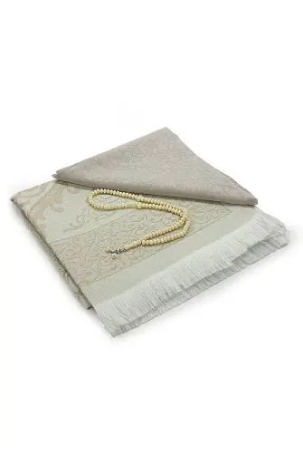 Gift Set for Hajj and Umrah, Birthdays, Mevlut, Kandil, Ramadan and Weddings - Cream - İhvan (1)