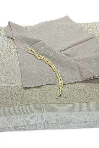 Gift Set for Hajj and Umrah, Birthdays, Mevlut, Kandil, Ramadan and Weddings - Cream - 3