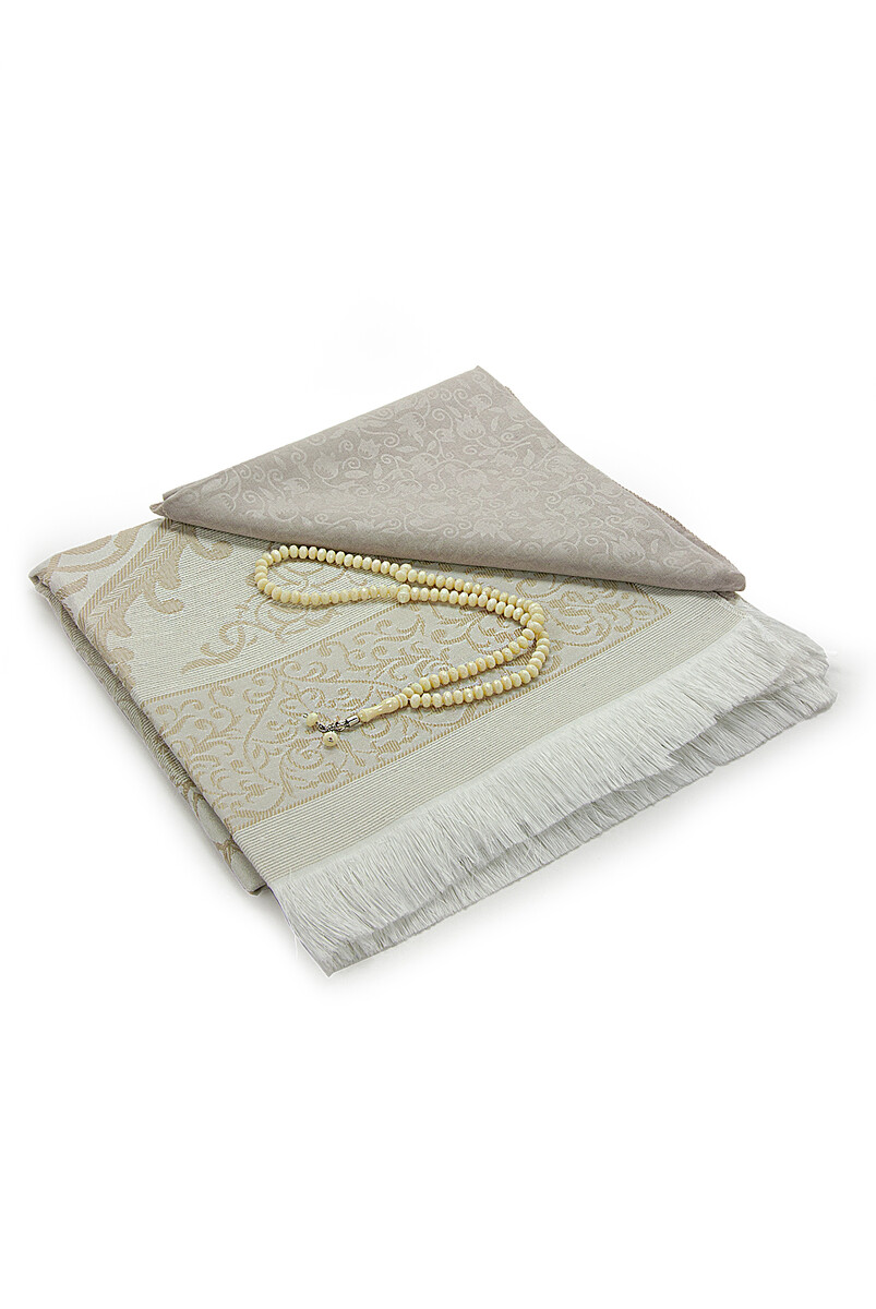Gift Set for Hajj and Umrah, Birthdays, Mevlut, Kandil, Ramadan and Weddings - Cream - 2