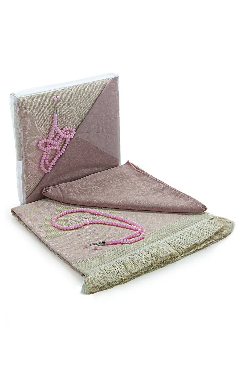 Gift Set for Hajj and Umrah, Birthdays, Mevlut, Kandil, Ramadan, and Weddings - Pink - 1