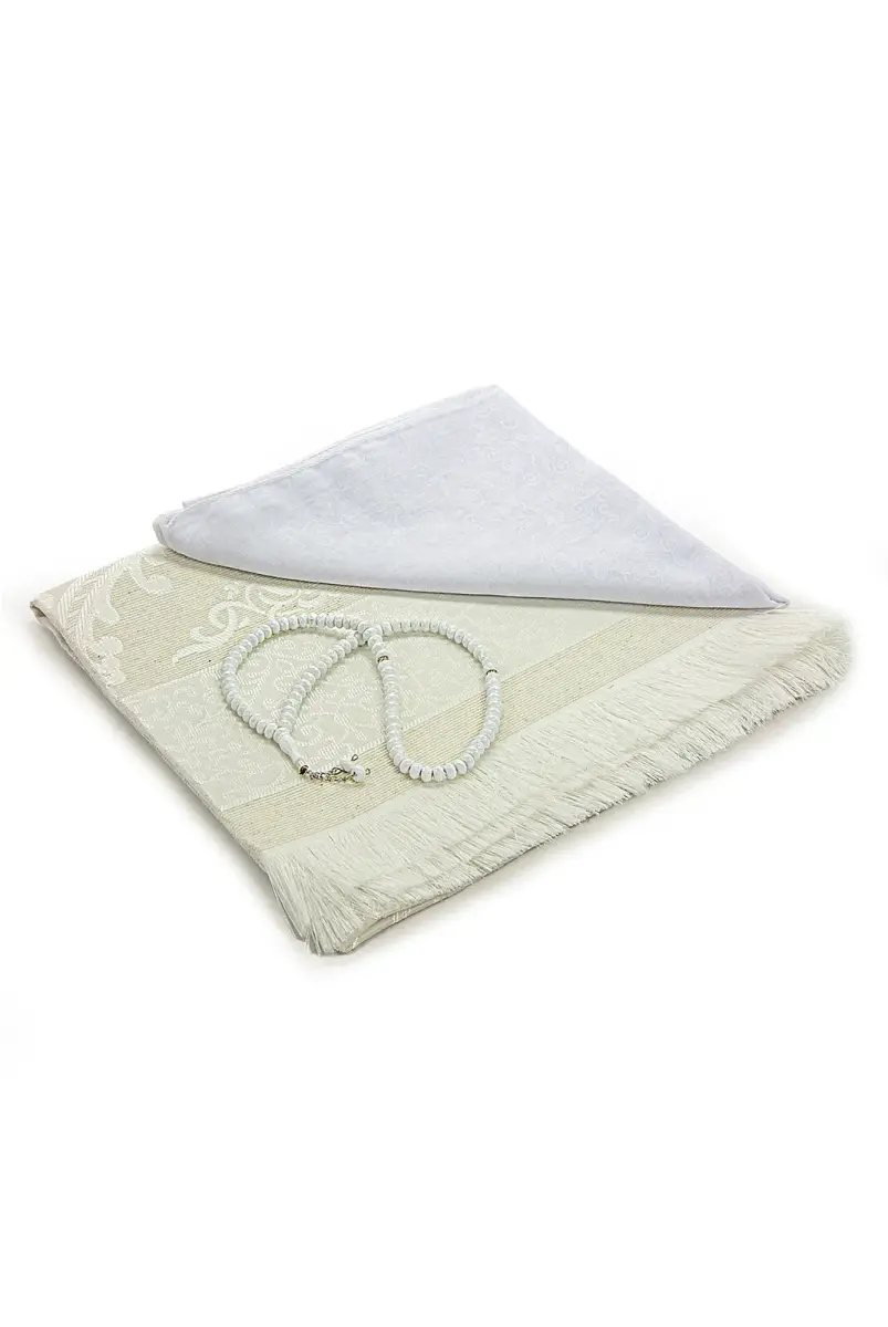 Gift Set for Hajj and Umrah, Birthdays, Mevlut, Kandil, Ramadan, and Weddings - White - 2
