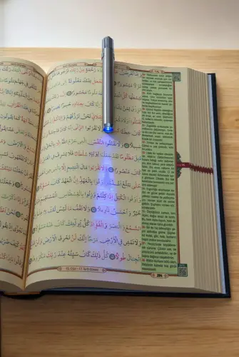 Gizli Satır Arası Kelime Kelime Türkçe Okunuşlu Mealli Kuranı Kerim, Sesli, Cami Boy, Pembe - 6