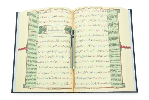 Gizli Satır Arası Kelime Kelime Türkçe Okunuşlu Mealli Kuranı Kerim, Sesli, Cami Boy, Siyah - 7