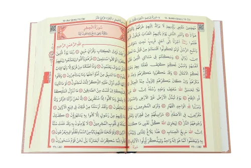 Gold Antik Taşlama Plaketli Kuranı Kerim ve Tesbih Kutusu - Kahverengi - 9