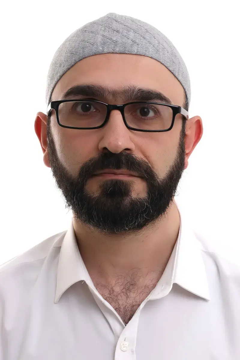 Gray Winter Cross Patterned Woven Skullcap - 4
