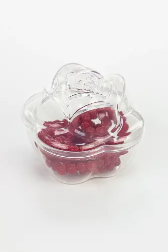 Gül Kutulu Kalp Desenli Gül Kokulu Tesbih - Kırmızı - 3